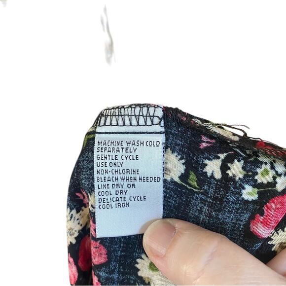 Vintage Dressbarn woman navy and Red Sleeveless Maxi Sundress plus size 16W - Picture 6 of 10